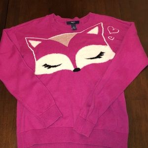 Gap sweater w fox face